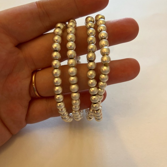 3/$15 or 4/$20 Plunder Design silver beaded bracelet set - Picture 2 of 3